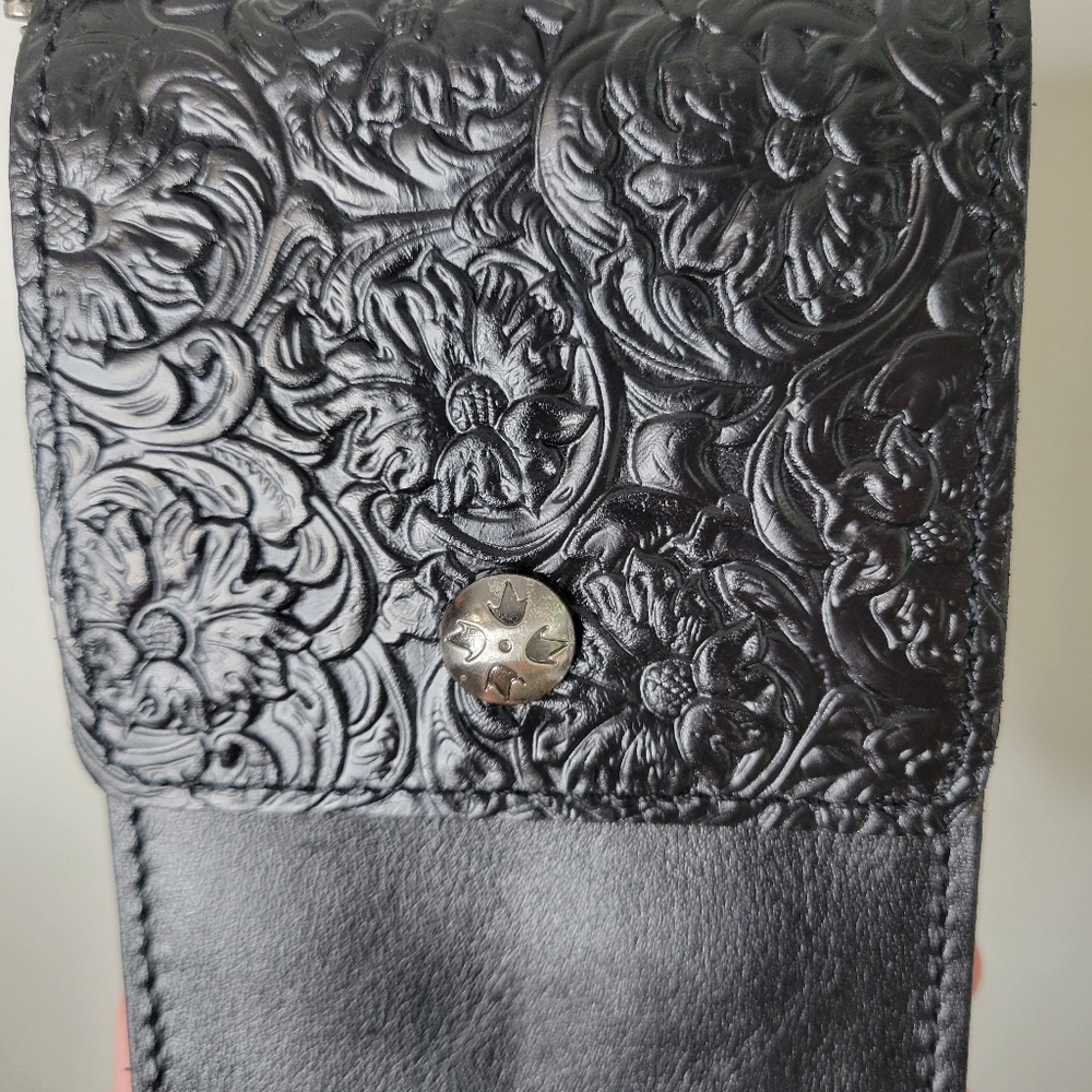 Patricia Nash Rivalta Leather Tooled Crossbody - Picture 3 of 11